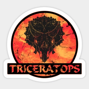 Triceratops Fossil Skull Sticker